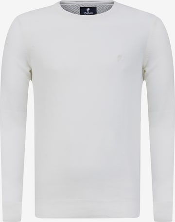 DENIM CULTURE Pullover 'Cleto' i hvid: forside