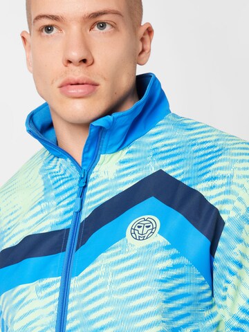 BIDI BADU Athletic Zip-Up Hoodie 'Zulu' in Blue