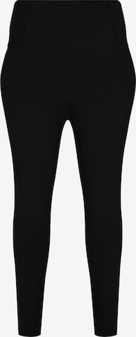 Skinny Pantalon de sport 'ACORE' Active by Zizzi en noir : devant