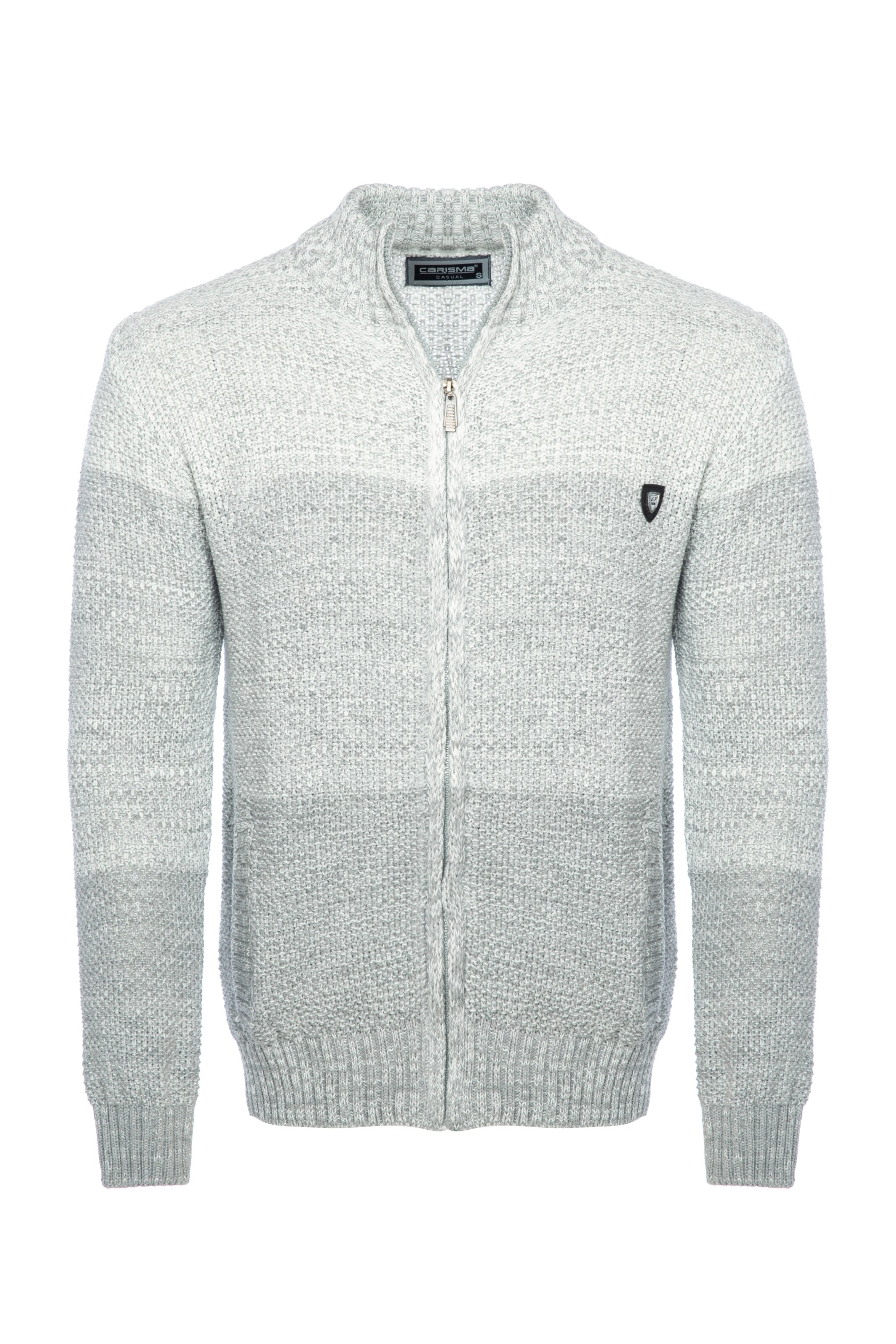 Vestes en maille CARISMA en gris : devant