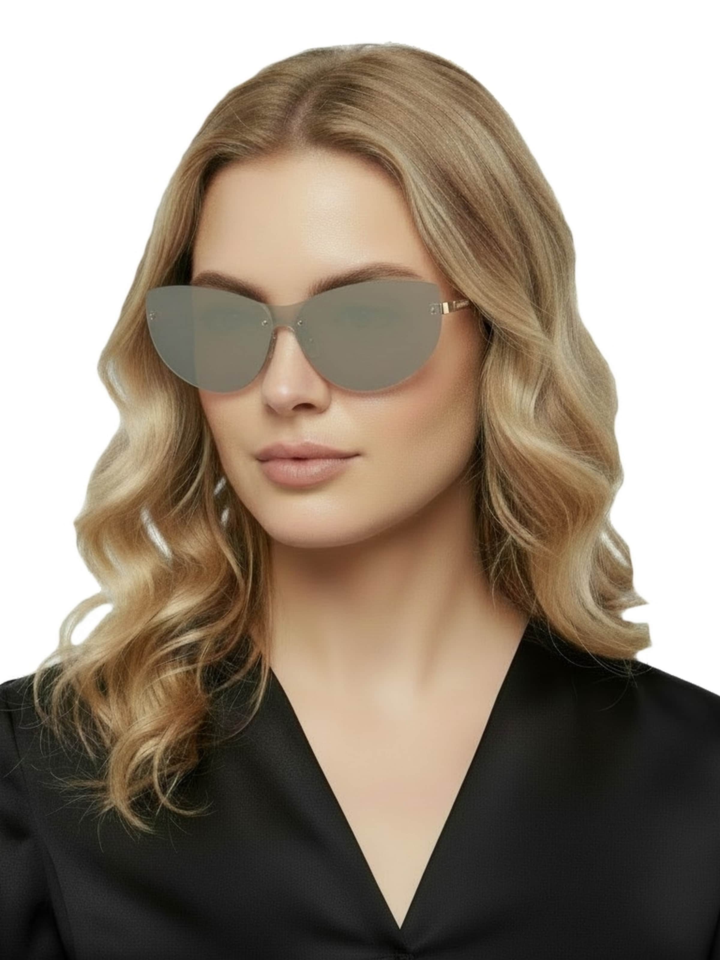 GUESS Zonnebril 'Sonnenbrille' in Goud: voorkant