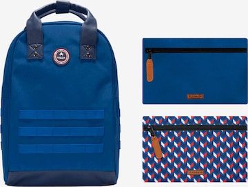 Cabaia Backpack 'Old School' in Blue: front