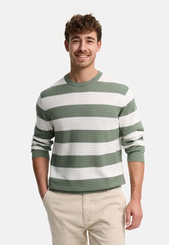 Pull-over ' INTidsel' INDICODE JEANS en vert : devant