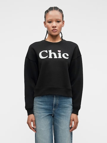 ONLYSweater majica 'ONLBEST' - crna boja: prednji dio