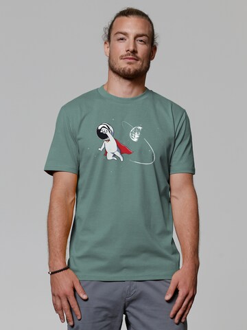T-Shirt 'Superastronaut' Watapparel en vert : devant