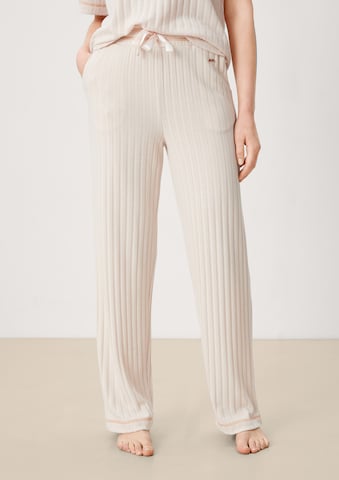 s.Oliver Loosefit Byxa i beige: framsida