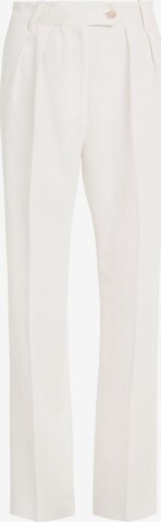TOMMY HILFIGER Loose fit Pleated Pants in Beige: front