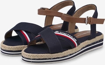 TOM TAILOR Sandals & Slippers in Blue: front