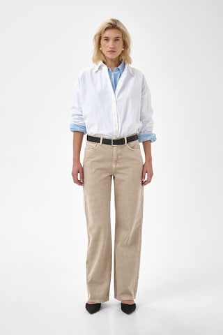 My Essential Wardrobe Wide Leg Jeans 'Louis' i beige