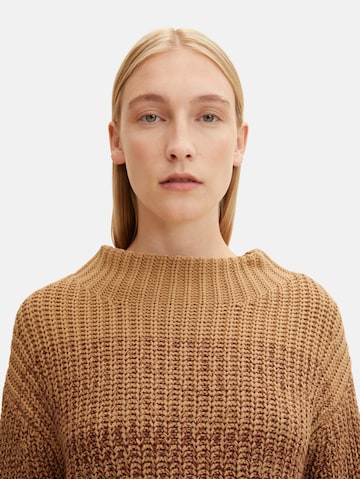 TOM TAILOR Sweater in Brown