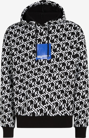 KARL LAGERFELD JEANS Sweat-shirt en bleu / noir / blanc, Vue avec produit