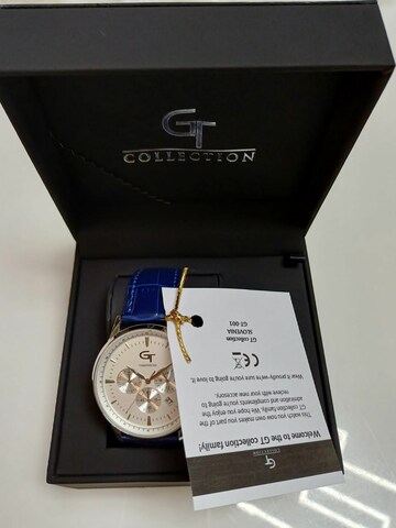 GT Collection Analoog horloge 'Saphire Cristal' in Blauw