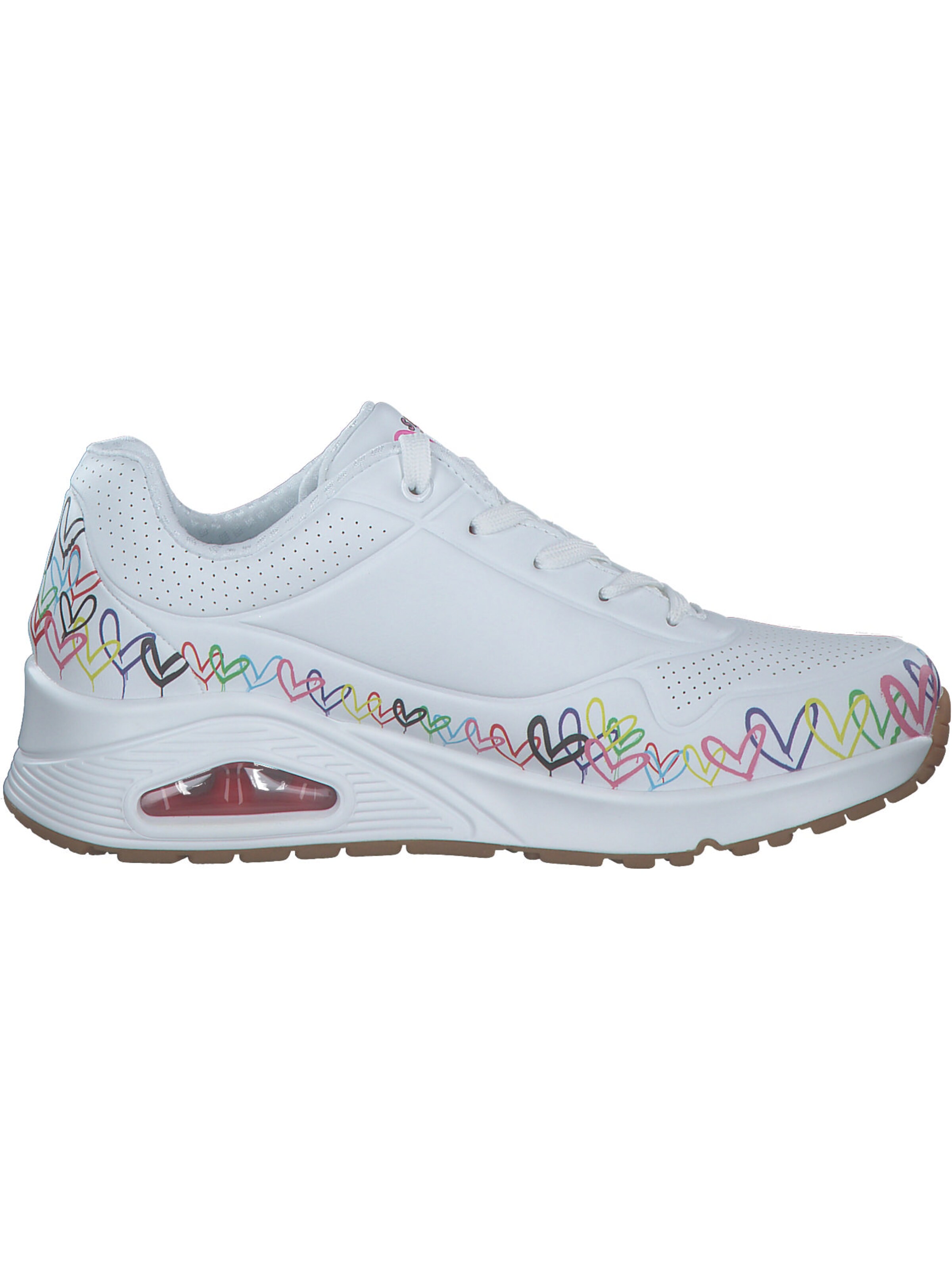 SKECHERS Sneaker 'Uno Goldcrown Collab Heart' in Weiß