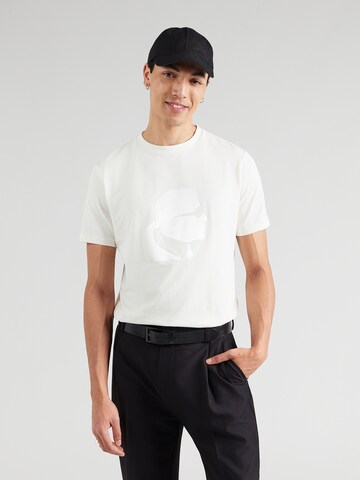 Karl Lagerfeld Тениска в бяло: отпред