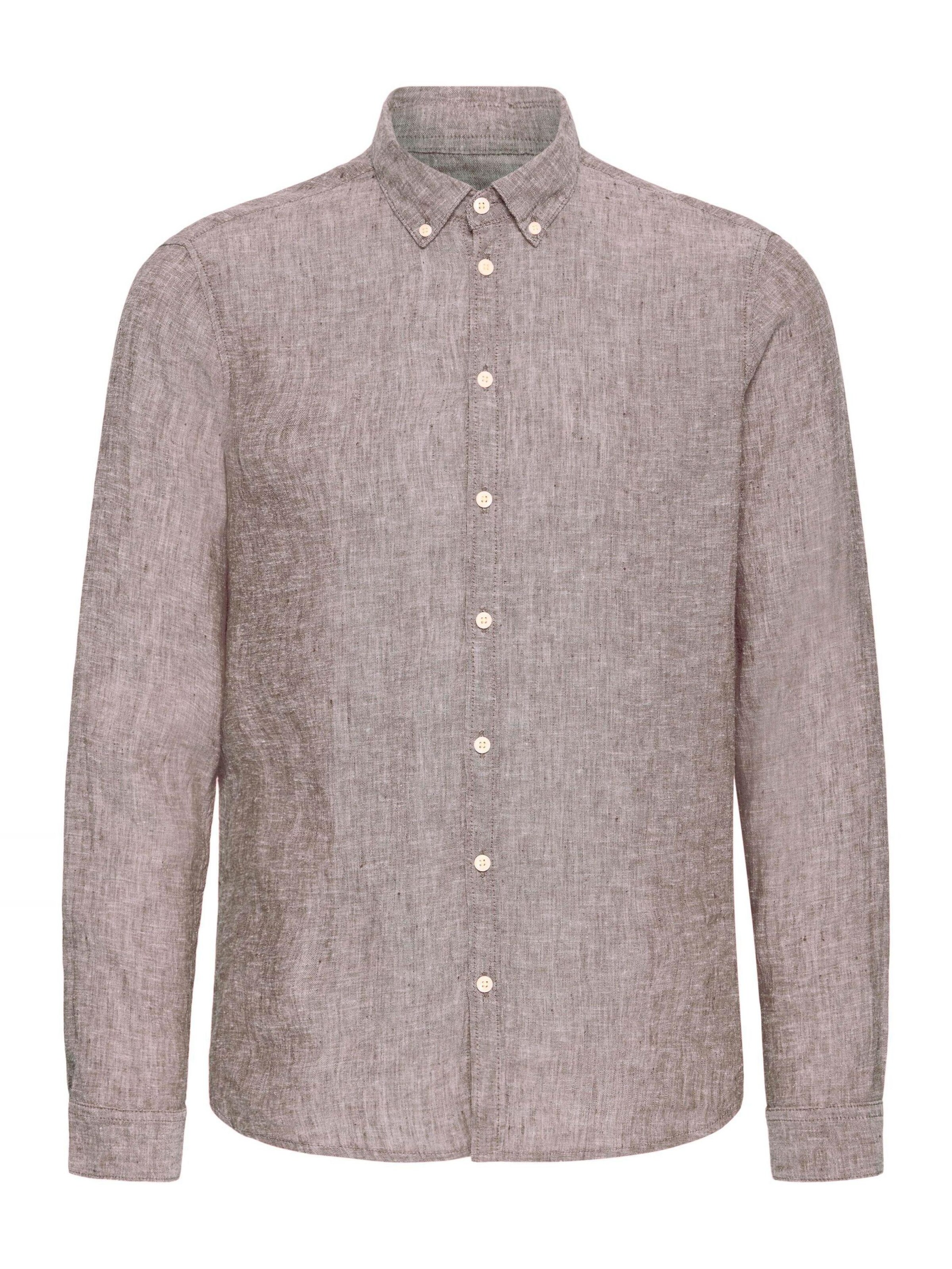 Casual Friday Button Up Shirt ' CFAnton ' in Brown: front