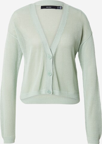 Cardigan 'NEW LEX SUN' VERO MODA en vert : devant