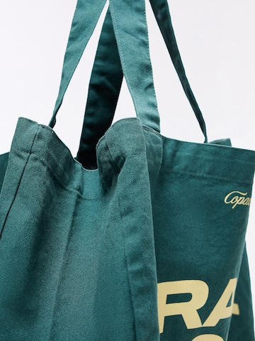 Bershka "Чанта тип ""Shopper""" 'BRASIL' в зелено