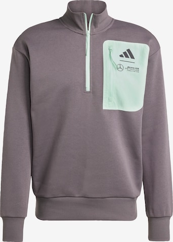 ADIDAS PERFORMANCE Sports sweatshirt 'Mercedes - AMG Petronas Formula One Team Premium Woven Fleece' in Grey: front