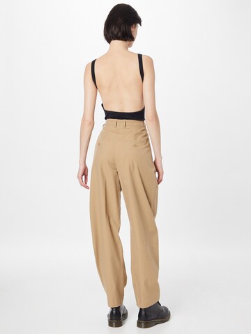 DRYKORN Loose fit Pleated Jeans 'ACCEPT' in Beige