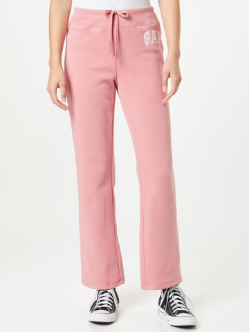 Bootcut Pantaloni de la GAP pe roz: față
