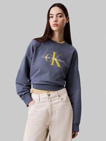 Calvin Klein Jeans Свитшот в Синий: спереди
