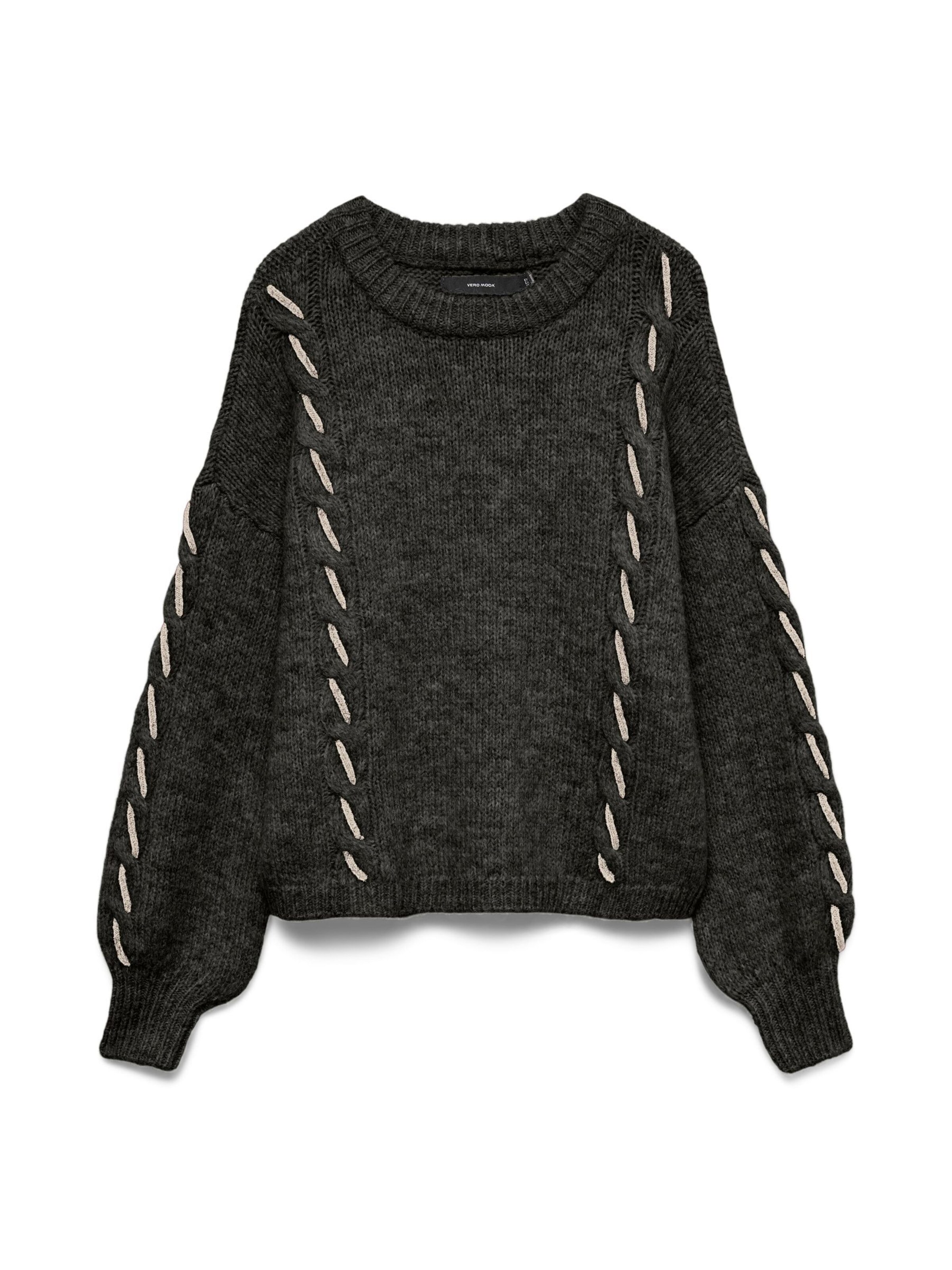 VERO MODA Trui 'VMILINA' in Groen: voorkant