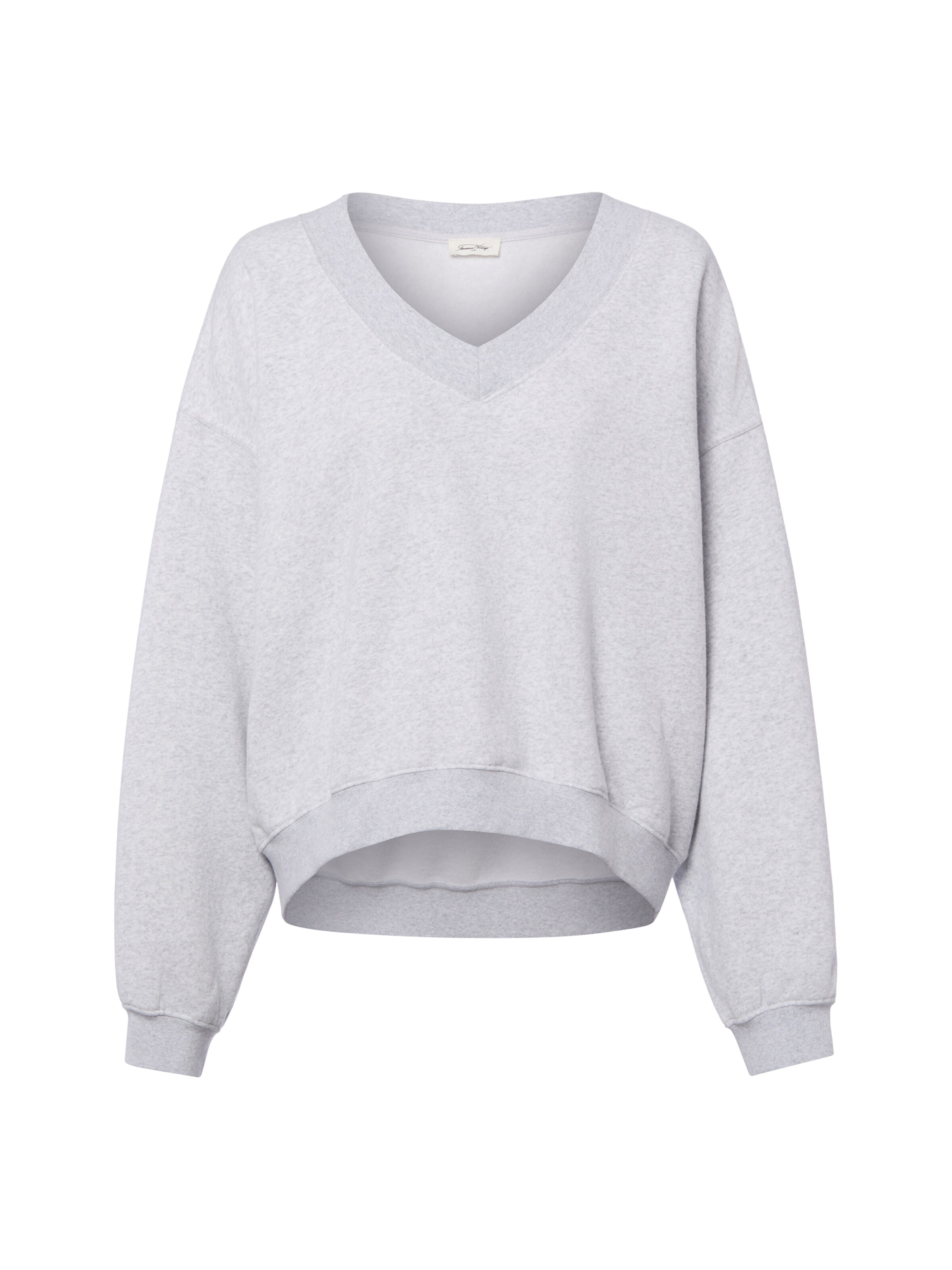 Sweat-shirt 'Baptown' AMERICAN VINTAGE en gris : devant