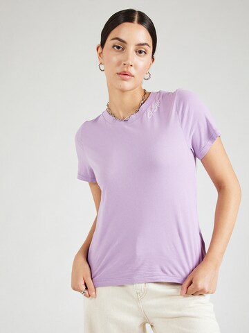 T-shirt G-STAR en violet : devant