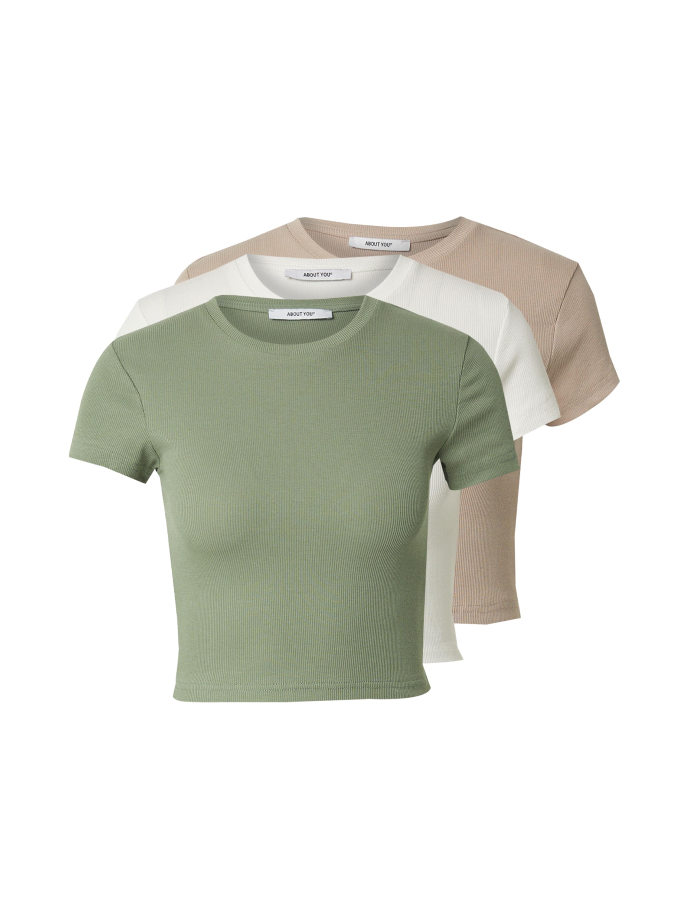 zaļš ABOUT YOU T-Krekls 'Loryn': no priekšpuses