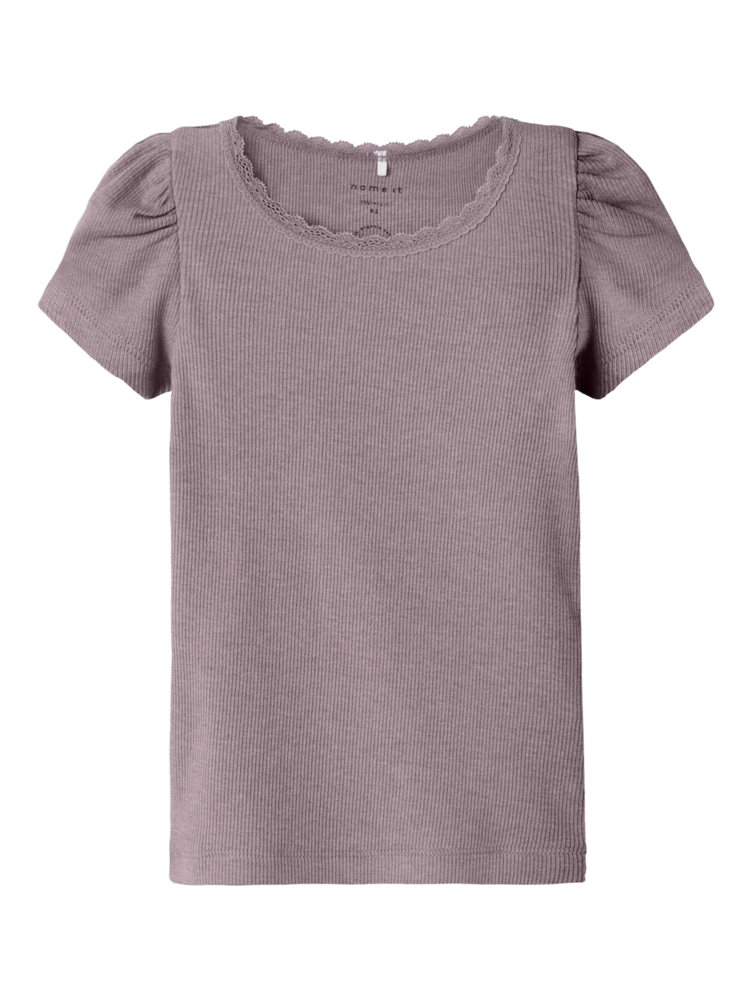 NAME IT Shirt 'NMFKAB' in Purple: front