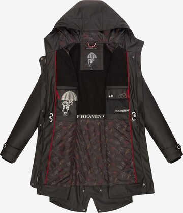 NAVAHOO Raincoat 'Rainy Flower' in Black