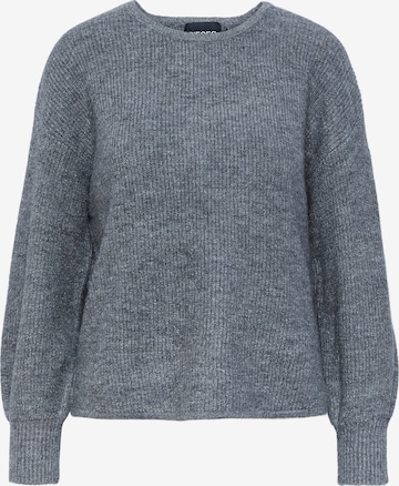 PIECES Пуловер 'CELIC' в сиво: отпред