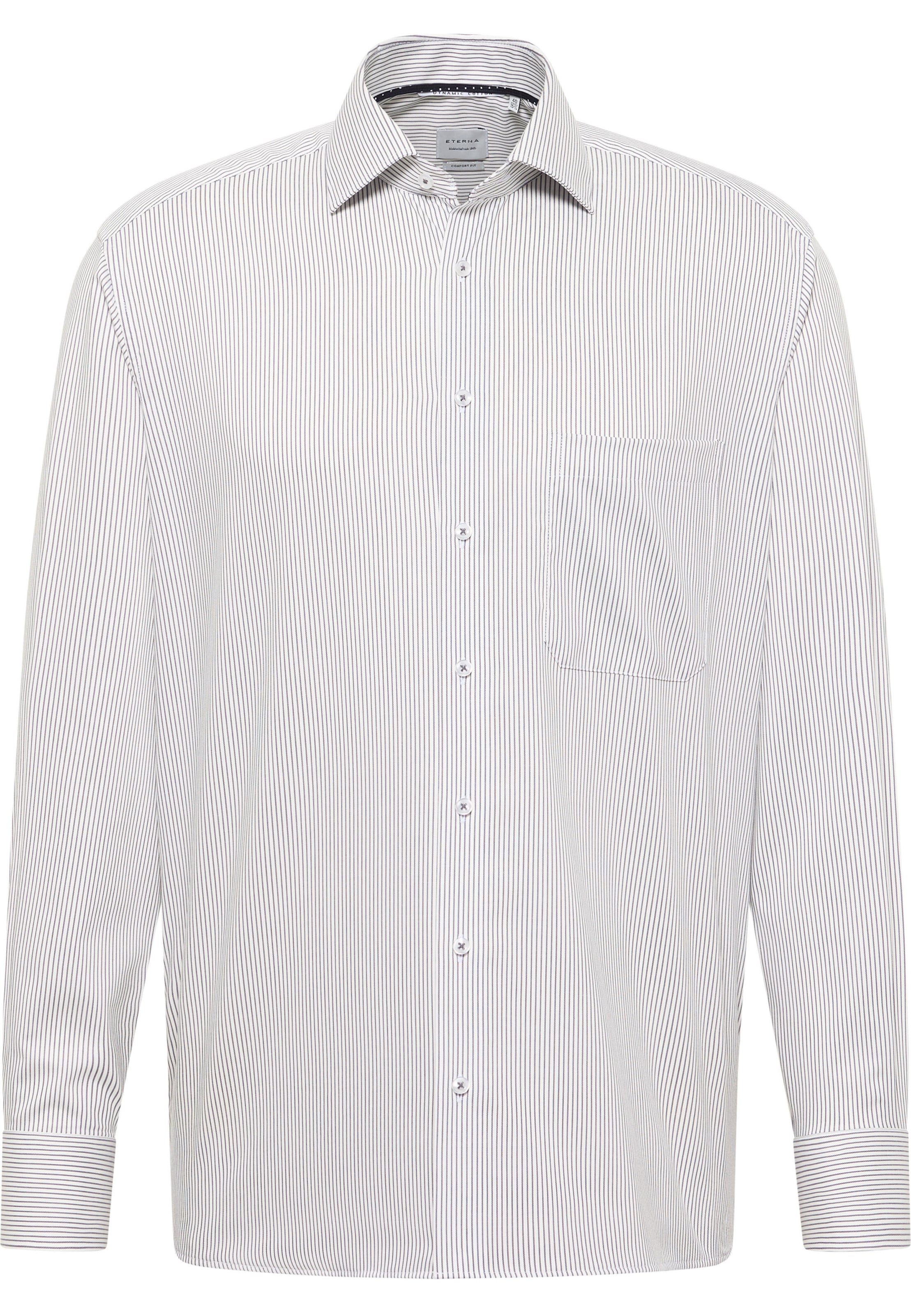ETERNA Comfort Fit Hemd in Grau: Vorderseite