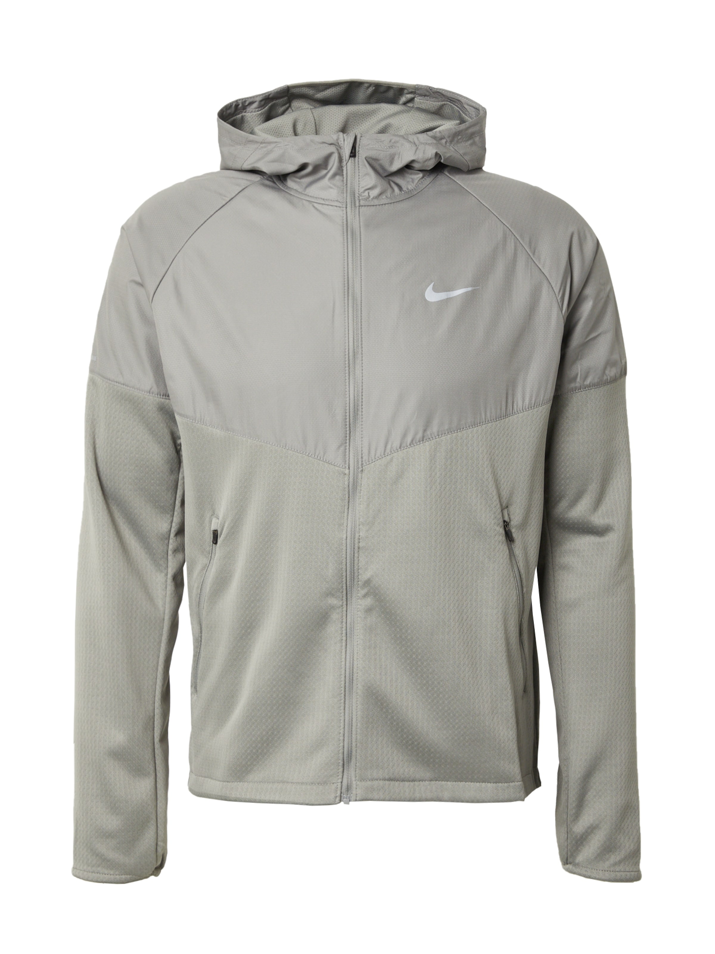NIKE - Casaco deportivo 'Sphere Miler' em cinzento: frente