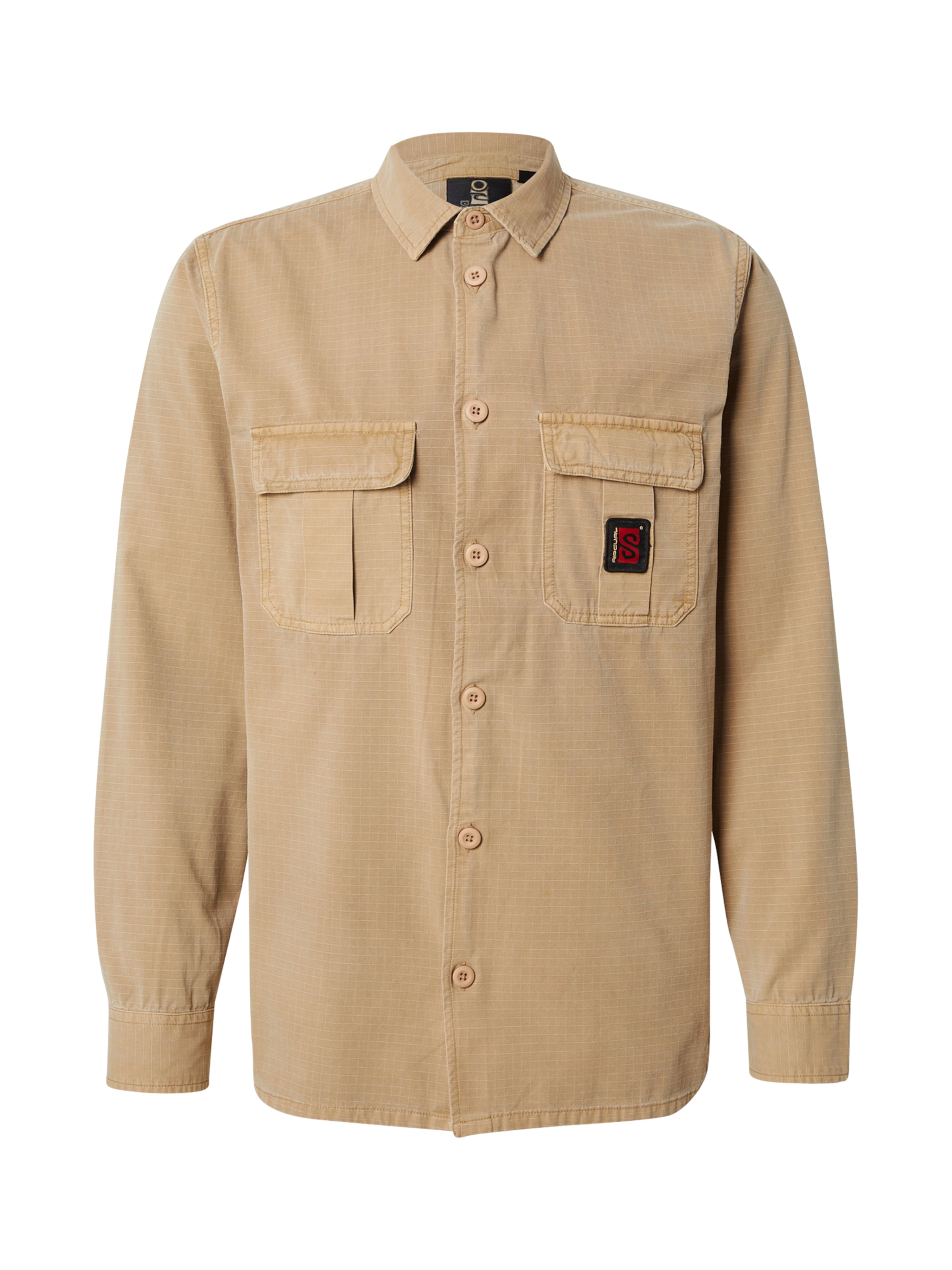 RIP CURLRegular Fit Radna košulja 'SEARCH DESTROY' - bež boja: prednji dio