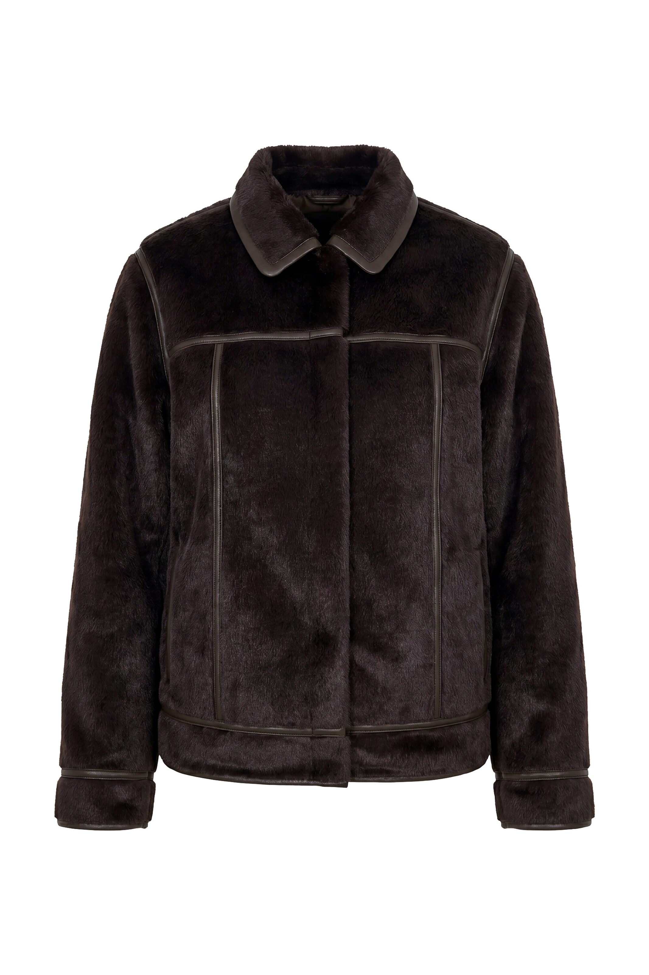 Ulla Popken Between-season jacket in Brown: front