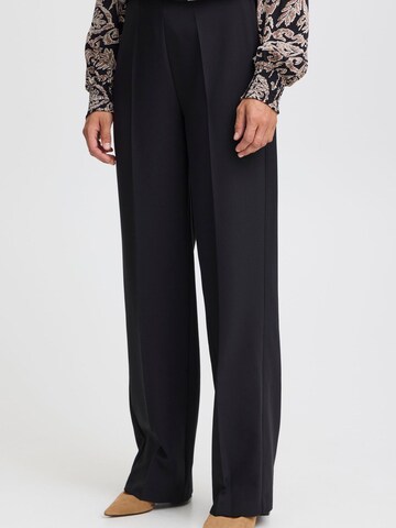 Fransa Regular Pleated Pants ' FRABIGAIL PA 1 ' in Black