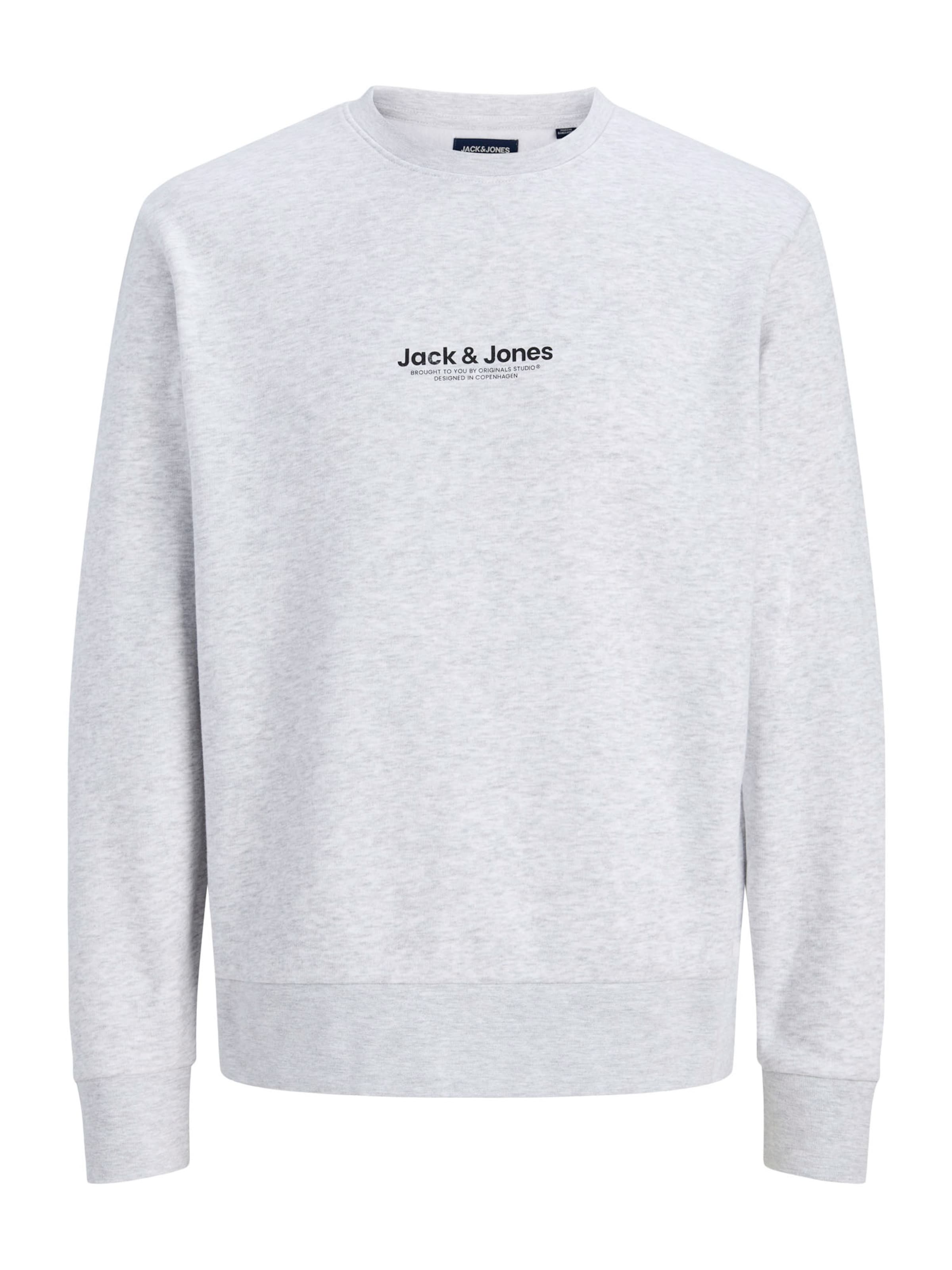 JACK & JONES Μπλούζα φούτερ 'JWHVESTERBRO' σε λευκό: μπροστά