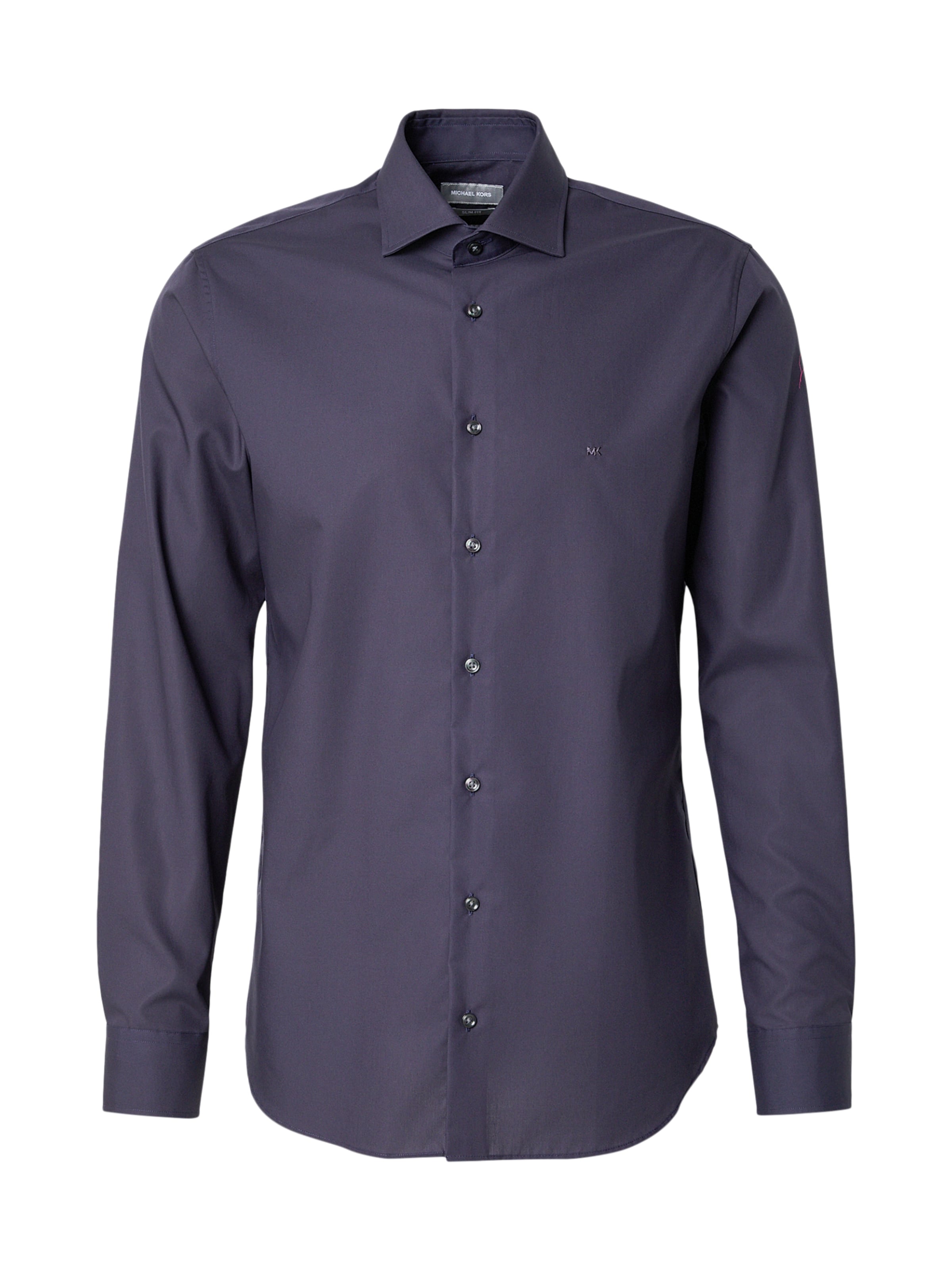 Michael Kors Slim fit Overhemd in Blauw: voorkant