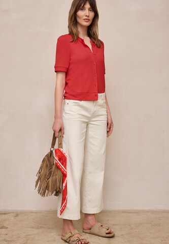 Street One Studio Knit Cardigan in Red