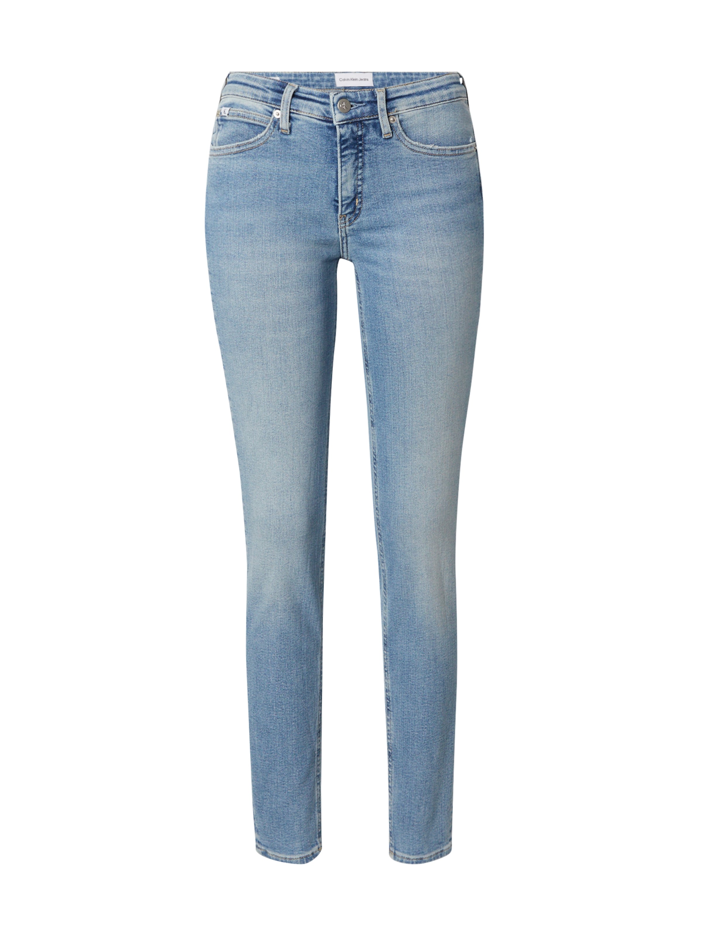 Calvin Klein Jeans Skinny Fit Дънки в синьо: отпред