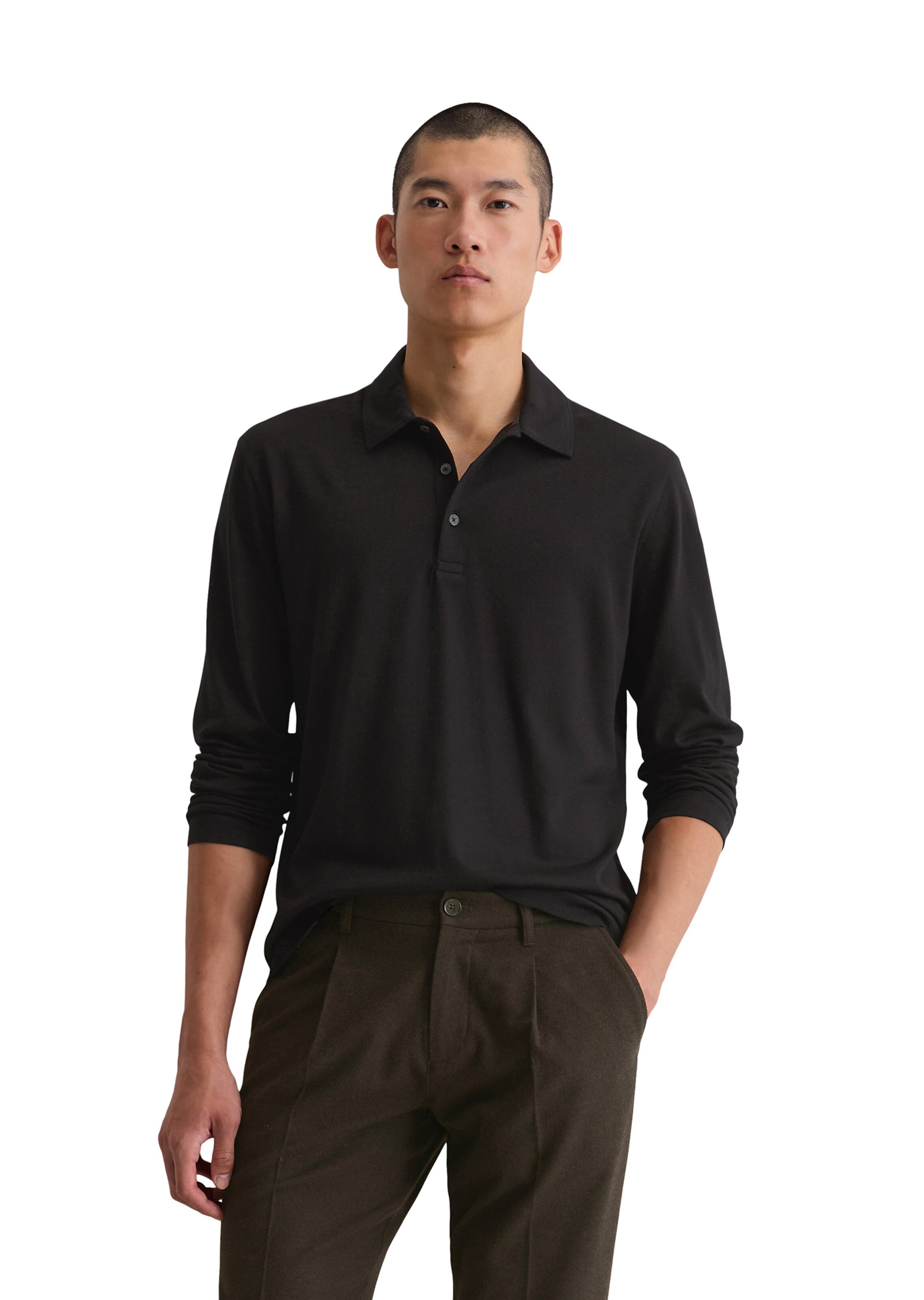 Marc O'Polo Shirt in Black: front