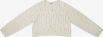 Sailing Knit Cardigan in White: front