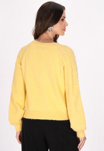 Giacchetta di faina in giallo