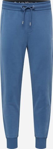 Tapered Pantaloni de la Calvin Klein Jeans pe albastru: față