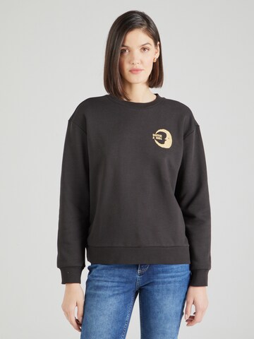 SCOTCH & SODA Sweatshirt 'FRONT BACK FESTIVE ARTWORK' in Schwarz