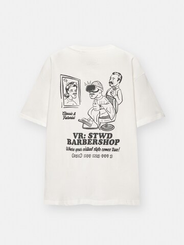 Pull&Bear T-Shirt in Weiß