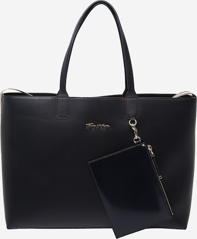 TOMMY HILFIGER Shopper in beige / dunkelblau / weiß, Produktansicht