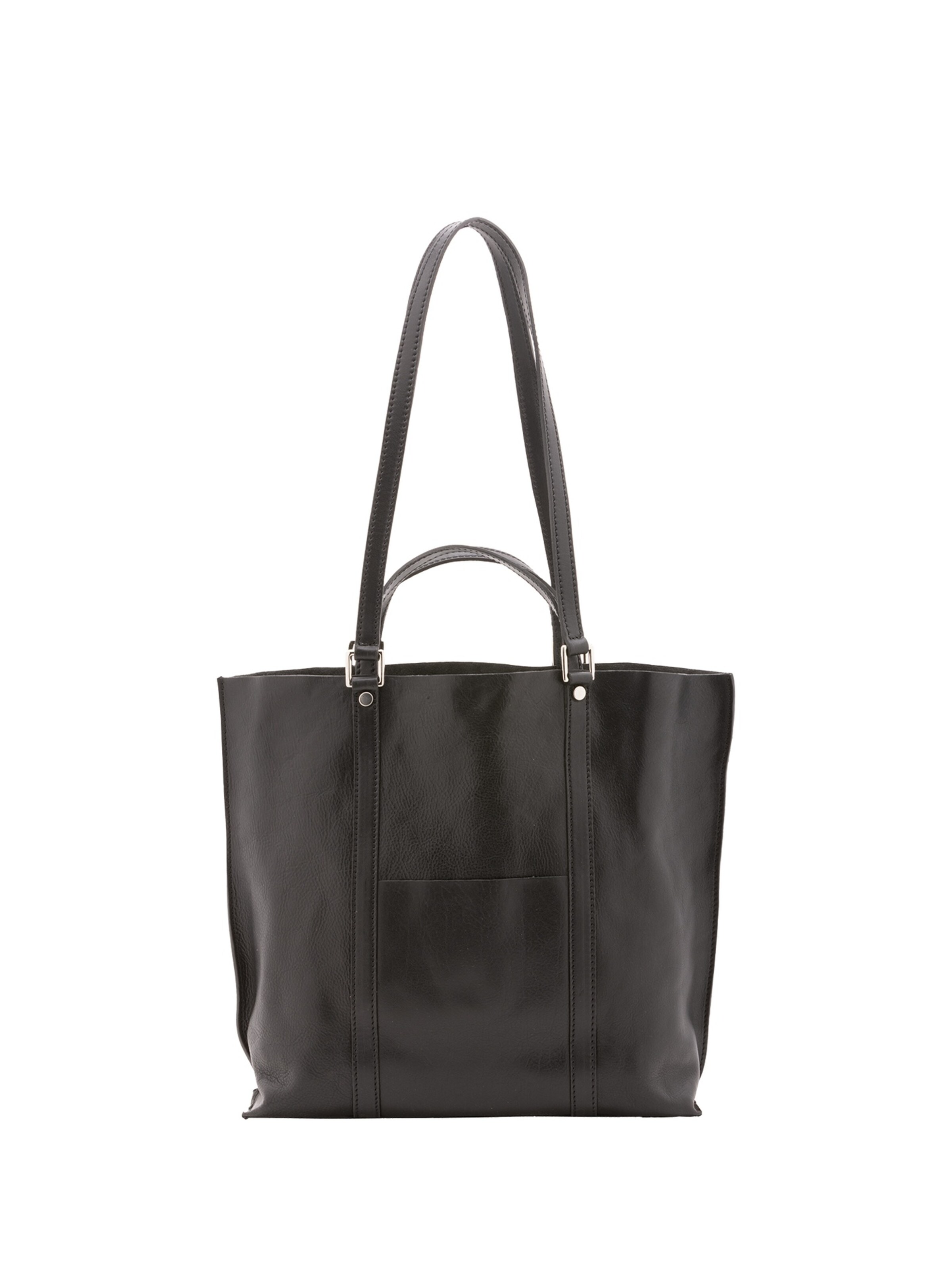Borsa a spalla 'Borsa a Spalla Vera Pelle Alessia Firenze - Made in Italy' di Alessia Firenze in nero: frontale