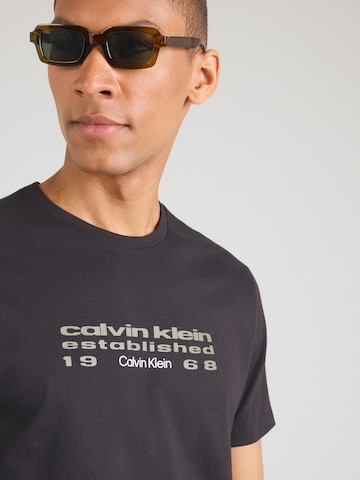 Calvin Klein Jeans Tričko – černá